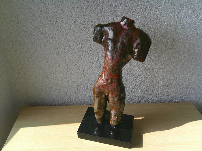 Statue, TORSO - 40 cm - Faïence, Antiek en Kunst, Curiosa en Brocante