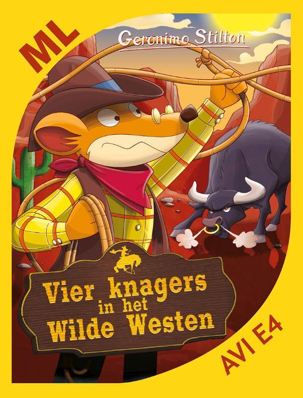 Vier knagers in het wilde westen / Geronimo Stilton-reeks, Boeken, Kinderboeken | Jeugd | onder 10 jaar, Gelezen, Verzenden