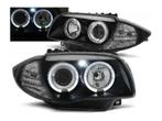 Angel Eyes koplamp units Black geschikt voor BMW 1, Auto-onderdelen, Verlichting, Verzenden, Nieuw, BMW