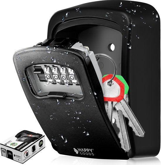 2dekans | Happy Goods Sleutelkastje met Cijferslot - Zwart -, Huis en Inrichting, Woonaccessoires | Wanddecoraties, Ophalen of Verzenden