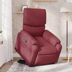 vidaXL Fauteuil inclinable rouge bordeaux tissu, Verzenden