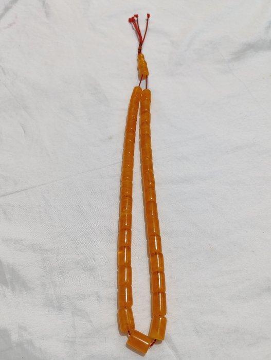 Rozenkrans - Amber - 1970-1980 - Zeldzame gebedskralen, Antiek en Kunst, Curiosa en Brocante