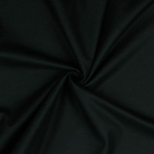 10 meter flanel stof - Zwart - 100% katoen, Hobby en Vrije tijd, Stoffen en Lappen, 120 cm of meer, 200 cm of meer, Zwart, Nieuw