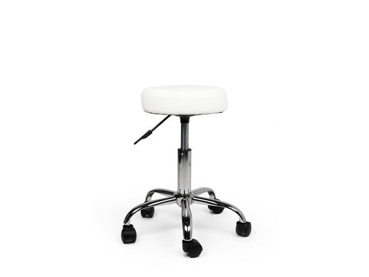 Tabouret Wit - Lage uitvoering, Huis en Inrichting, Krukjes, Nieuw, In hoogte verstelbaar