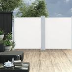 vidaXL Tuinscherm uittrekbaar dubbel 170x600 cm crème, Tuin en Terras, Verzenden, Nieuw