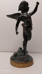 sculptuur, Engel - 33.5 cm - Brons, Antiquités & Art, Antiquités | Céramique & Poterie