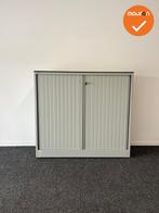 Roldeurkast - Ahrend - 110x120x45cm - Wit beige met wit beig, Werkplek, Ophalen of Verzenden, Gebruikt, Kast