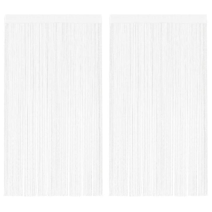 vidaXL Draadgordijnen 2 st 140x250 cm wit, Huis en Inrichting, Stoffering | Gordijnen en Lamellen, Nieuw, Verzenden