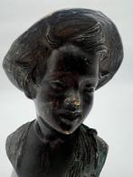 sculptuur, Volto giovanile firmato De Martino - 21 cm -, Antiek en Kunst