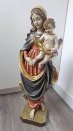 Sculpture, farbige Madonna mit Kind - Mutter Gottes mit Jesu, Antiek en Kunst