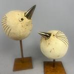 Ewa Budzowska - NO RESERVE- 2 BIRDS- (decorated 24 carat