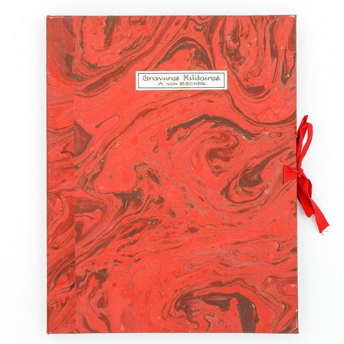 A. von Escher - Gravures Militaires - Artillerie - 1937-1939, Antiek en Kunst, Antiek | Boeken en Manuscripten