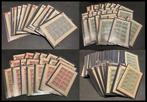 Belgisch-Congo 1916 - Gespecialiseerd lot Panelen uit, Postzegels en Munten, Gestempeld
