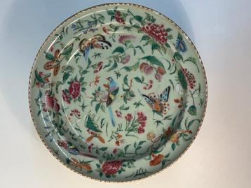 Jolie assiettes chine fencai époque Qing - Porcelaine -