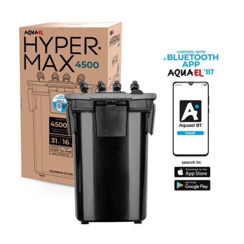 Aquael HYPERMAX 4500 BT - Met de app aangestuurd aquarium bu, Dieren en Toebehoren, Vissen | Aquaria en Toebehoren, Filter of Co2