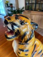 Beeld, talian Ceramic Tiger Statue – Hollywood Regency - 49