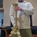 Kaarsenhouder (2) - Verguld brons - Gepolijst, Antiek en Kunst