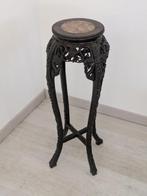 Piédestal - Bois, Marbre - Chine