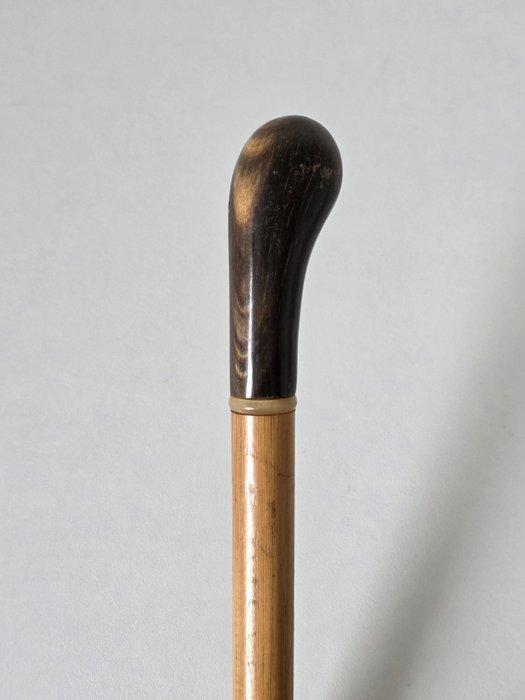 Unieke 2 stuks Canne de marche (2) - Bois, Cuir, Corne -, Antiquités & Art, Curiosités & Brocante