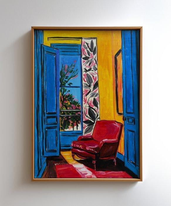 E. García - BUTACA ROJA XL (NO RESERVE), Antiek en Kunst, Kunst | Schilderijen | Modern