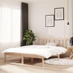vidaXL Cadre de lit Bois massif 135x190 cm Double