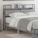 vidaXL Opberghoofdbord met plank Grijs sonoma 120 cm Bewerkt, Verzenden, Nieuw