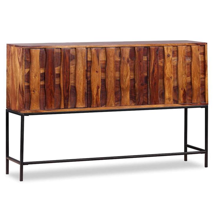vidaXL Dressoir 120x30x80 cm massief acaciahout, Huis en Inrichting, Kasten | Dressoirs, Nieuw, Verzenden