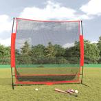 vidaXL Honkbalnet draagbaar 215x107x216 cm polyester zwart, Sports & Fitness, Baseball & Softball, Verzenden