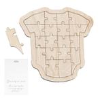 Gastenboek Puzzel Baby Hout 31cm, Verzenden, Nieuw