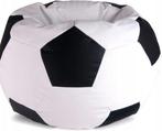 Voetbal zitzak - ecoleer - Ø 90 cm - zwart wit, Ophalen of Verzenden