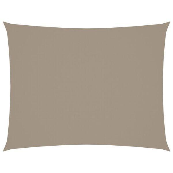 Zonnedoek 5x7m Taupe | OP = OP | 46% Korting, Tuin en Terras, Schaduwdoeken, Nieuw, Verzenden