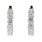 Zonder minimumprijs - Hoepel oorbellen - 14 karaat Geel goud