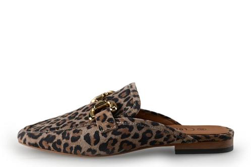 Loff 1881 Instappers in maat 39 Panter | 5% extra korting, Kleding | Dames, Schoenen, Overige kleuren, Gedragen, Instappers, Verzenden