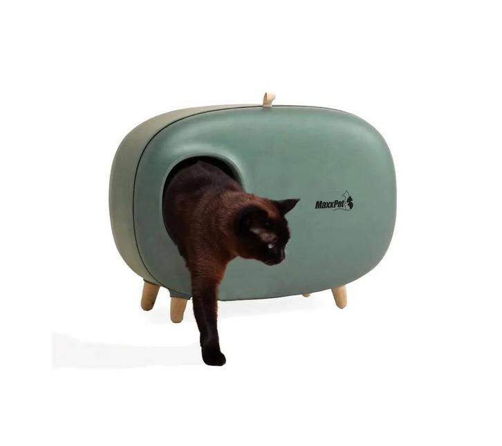 MaxxPet Kattenbak 60x38x45cm - Groen (Katten toebehoren), Dieren en Toebehoren, Katten-accessoires, Nieuw, Ophalen of Verzenden