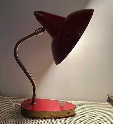 Lampe de table - Laiton, Métal - Lampe 50’s, Antiquités & Art, Art | Objets design