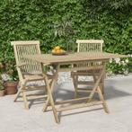 vidaXL Tuintafel inklapbaar 120x70x75 cm massief teakhout, Tuin en Terras, Tuintafels, Verzenden, Nieuw