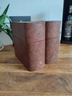 Trompe loeil - Armoire à liqueurs - Verre, Bois, Cuir -, Antiek en Kunst