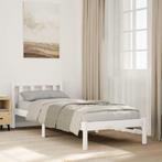 vidaXL Bedframe extra lang zonder matras grenenhout wit, Huis en Inrichting, Slaapkamer | Bedden, Verzenden, Nieuw