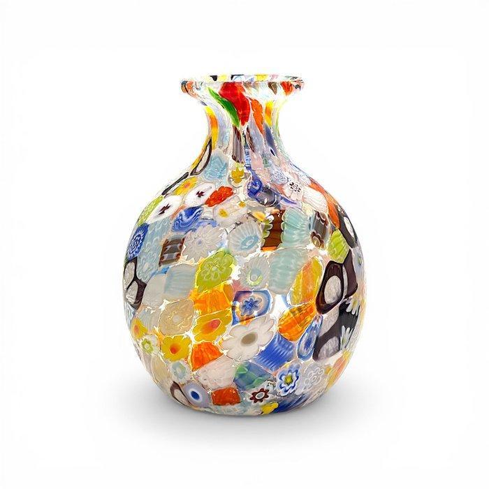 Vaas - Muranoglas - Murrine Millefiori, Antiek en Kunst, Antiek | Glaswerk en Kristal