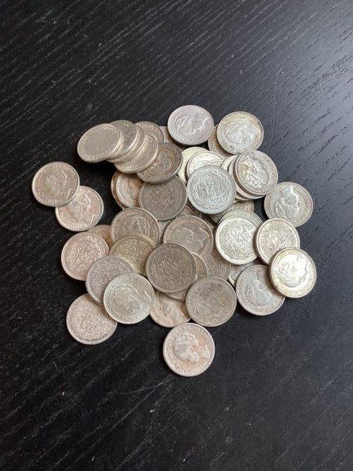 Nederland. Wilhelmina. 25 Cent 1926-1944  (Zonder, Postzegels en Munten, Munten | Nederland
