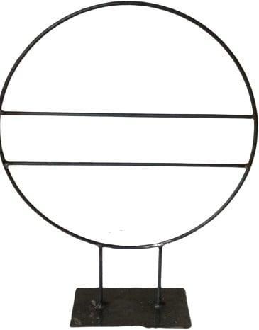 Metalen frame zwaar ring op platte plaat ø40 cm met 2, Hobby en Vrije tijd, Knutselen, Nieuw