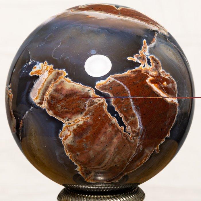 Agaat Large Quality Agate Sphere - Hoogte: 12.6 cm -, Verzamelen, Mineralen en Fossielen