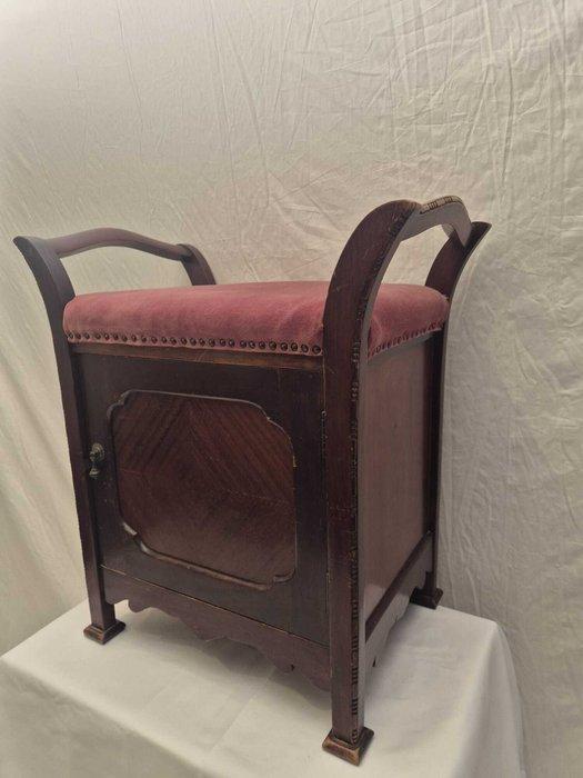 Stoel - Piano Kruk met Latje - Hout, Antiek en Kunst, Curiosa en Brocante