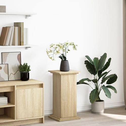 vidaXL Sokkel met opbergruimte 31x30x60 cm bewerkt hout, Tuin en Terras, Bloembakken en Plantenbakken, Nieuw, Verzenden