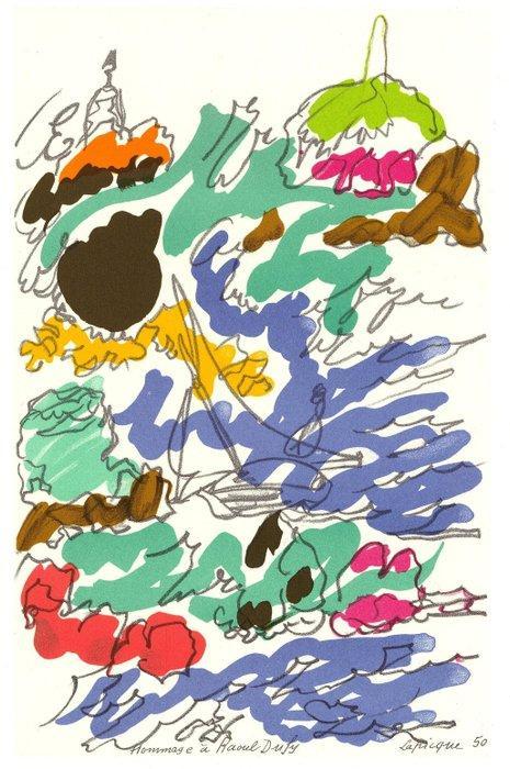 Charles Lapicque (1898 - 1988) - Hommage a Raoul Dufy,, Antiek en Kunst, Antiek | Overige Antiek