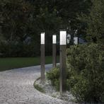 vidaXL Bolderverlichting met sensor 3 stuks 80 cm RVS IP44, Verzenden
