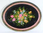 Dienblad - Hout - met de hand geschilderd, Antiek en Kunst