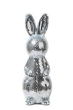 Discobal Haas 25 cm Spiegeltjes Zilver Paashaas Beeld Disco, Hobby en Vrije tijd, Ophalen of Verzenden, Nieuw