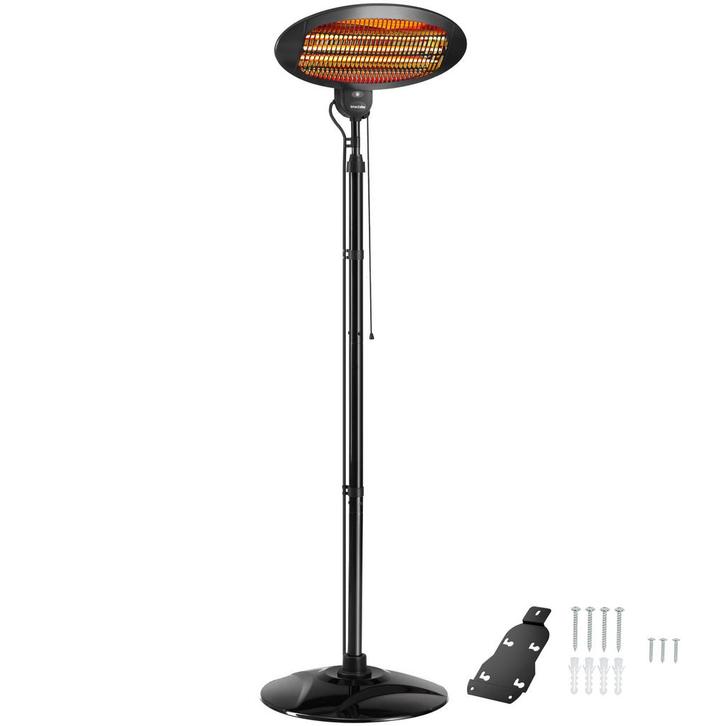 tectake Infraroodstraler Solaris Monolith 2000W in hoogte ve, Auto-onderdelen, Airco en Verwarming, Verzenden