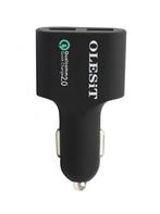 OLESiT Dual USB Fast Charge 36W - Autolader Qualcomm Quick, Télécoms, Verzenden